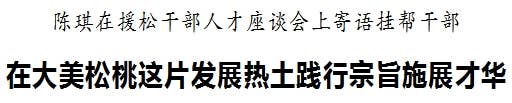 松桃召开援松干部人才座谈会