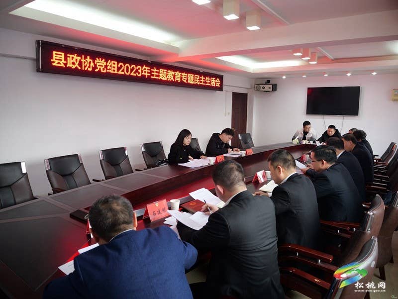 县政协党组召开学习贯彻习近平新时代中国特色社会主义思想主题教育专题民主生活会
