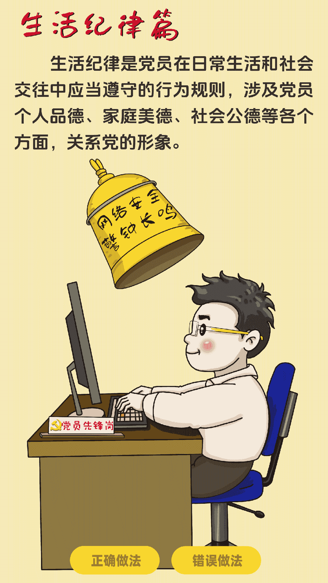 党的六大纪律，合格党员这样做！
