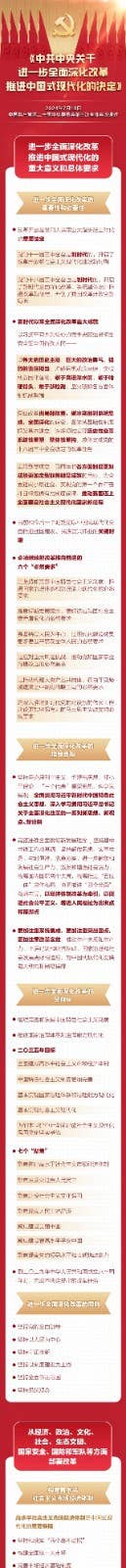 一图全解二十届三中全会《决定》